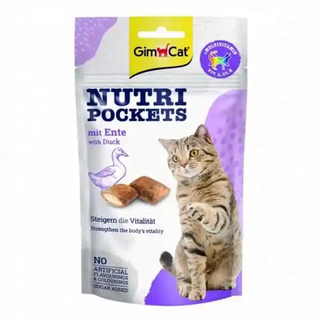 تشویقی مغزدار گربه GimCat با طعم اردک