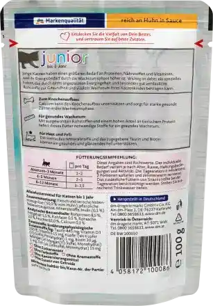 پوچ بچه گربه داین بستس با طعم مرغ در سس وزن 100 گرم
