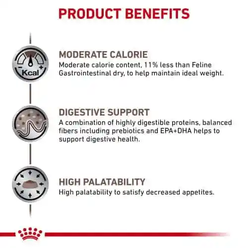 غذای خشک گربه رویال کنین مدل Gastr Moderate Calorie