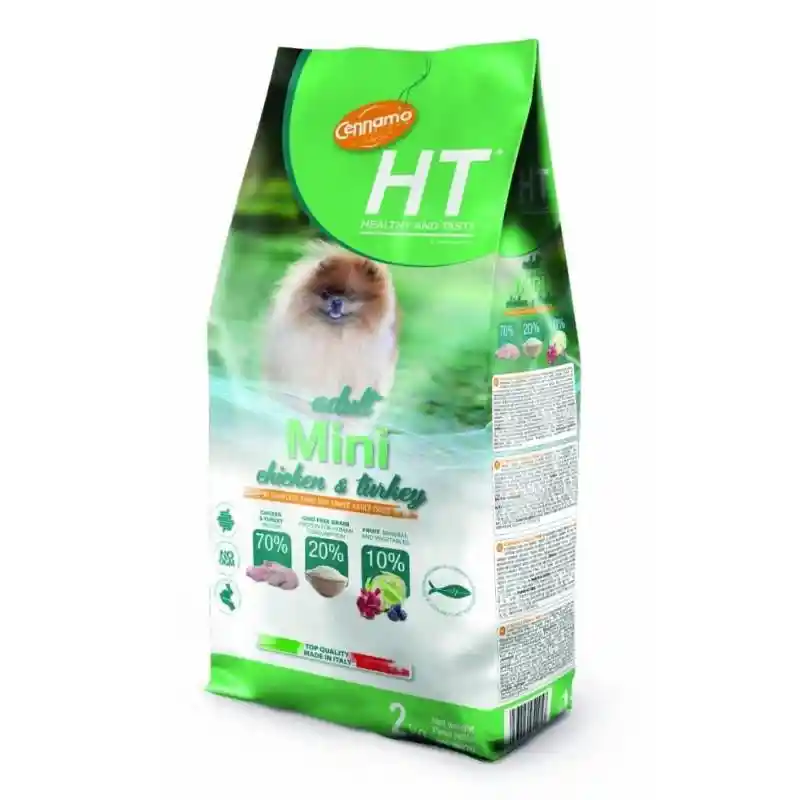 غذای خشک سگ نژاد کوچک HT با طعم مرغ و بوقلمون وزن 8